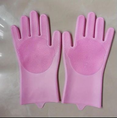 ✅Silicone washing gloves