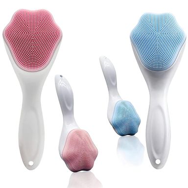 Cat paw shape Beauty cleanser silicone face cleaning brush 