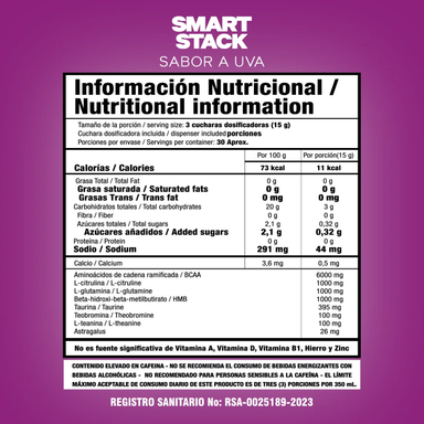 Smart Stack uva 30 servs SMART NUTRITION