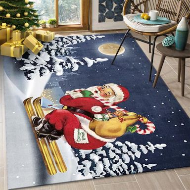 Merry Christmas Doormat Decorative Xmas Holiday Front Door Mat