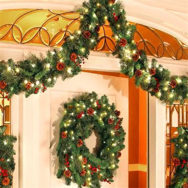 Multifunctional Christmas Predecorated Garland