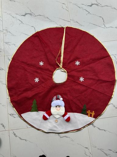 Christmas Tree Skirt Cartoon Santa Claus Snowman Elk Xmas Tree Skirt 