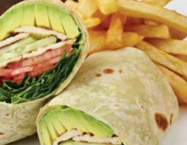 Halloum & avocado wrap