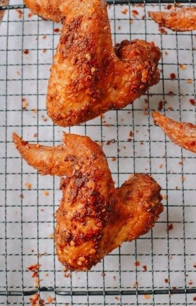 Peppered chicken wings