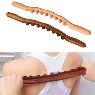 Wooden Gua Sha Stick Body Massage Tool 