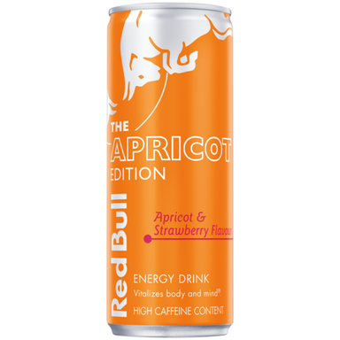 RED BULLTHE APRICOT EDITON APRICOT & STRAWBERRY ENERGY DRINK 250ML