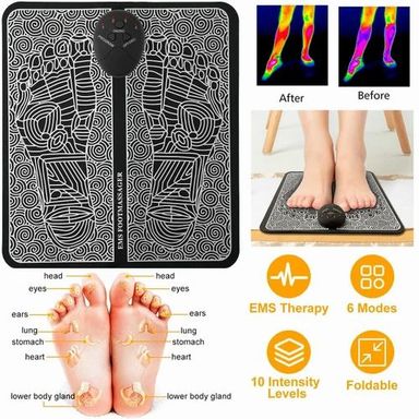 🌟 Electric EMS Foot Massager Pad 