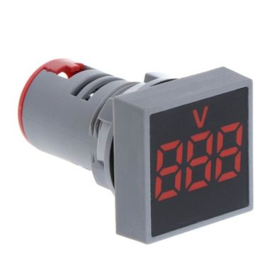 INDICADOR DE VOLTAJE AD101-22VMS ROJO AC20-500V MS-V CUADRADO AN