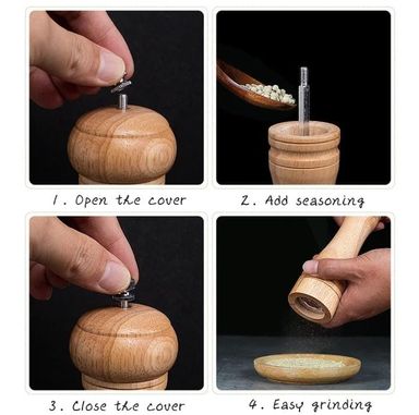 Solid wood pepper /spice grinder 