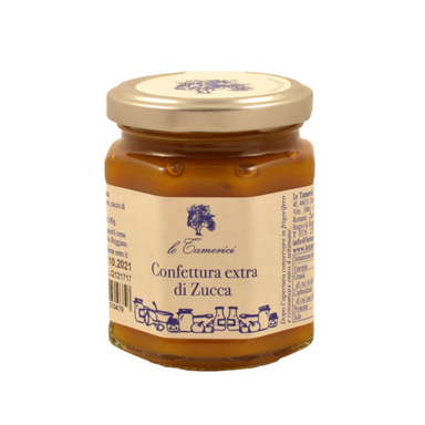 LE TAMERICI-CONFETTURA EXTRA DI ZUCCA - pumpkin preserve (jam) 220g.