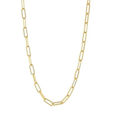 Paper Clip Gold Necklace