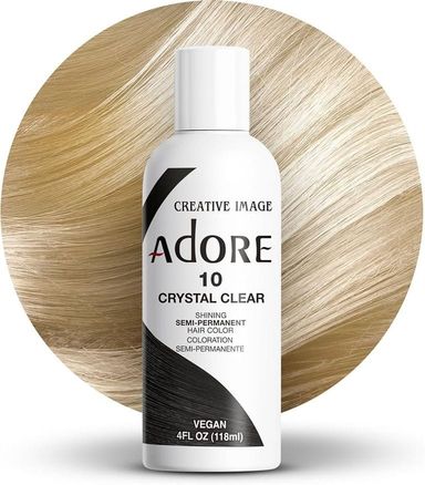 Adore Crystal Clear 10 – Coloration de cheveux semi-permanent 118ml