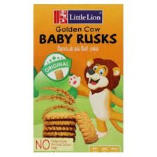 LITTLE LION GOLDEN COW ORIGINAL 125G (BABY RUSKS)