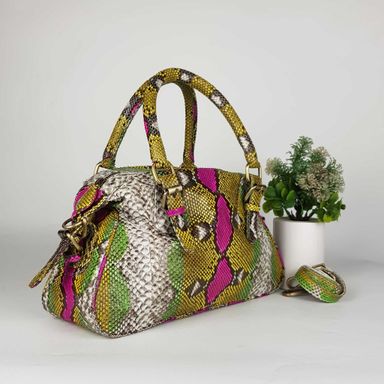 SHANIQUE - Rovina Python Leather Handbags Size 30