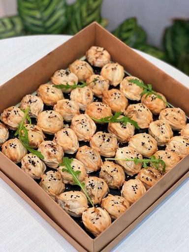 Mushroom & Chicken Baklava Bites