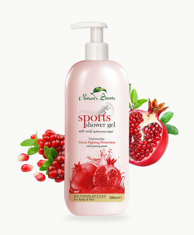 NATURES SECRET SPORTS POMEGRANATE 380ML (SHOWER GEL)