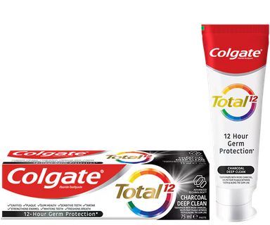 COLGATE TOTAL CHARCOL DEEP CLEAN 120G (FLUORIDE TOOTHPASTE)