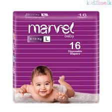 MARVEL L (16 DISPOSABLE DIAPERS)