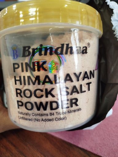 BRINDHAA PINK HIMALAYAN 200G (ROCK SALT POWDER POUCH)