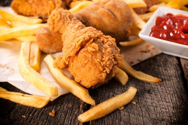 1 pc Fried Chicken & Fries