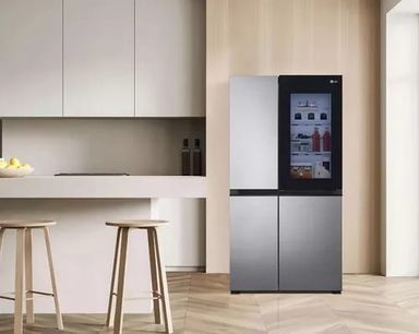 Refrigerador LG Side By Side 28 Pies Plata Vs27bxqp Color Plateado