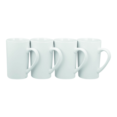 Russell Hobbs Classique New Bone 4 Pack White coffee Mugs 380ml