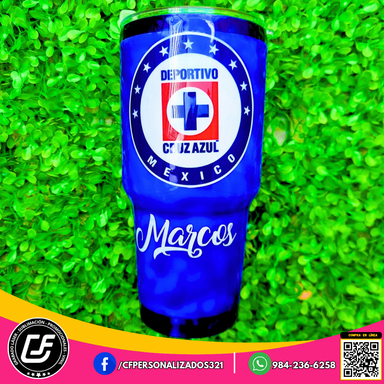 VASO TÉRMICO 30oz ENCAPSULADO EN RESINA