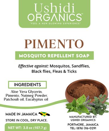 Ushidi Organics Pimento Mosquito Repellant Soap 