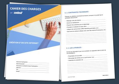 Cahier de charge site web ou application 