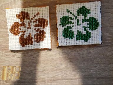 Beaded Coasters x8 set