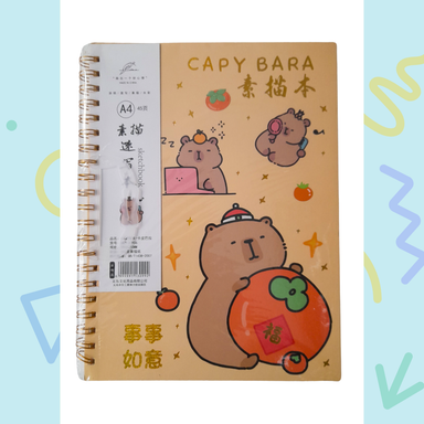 Croquera Capybara tipo cuaderno