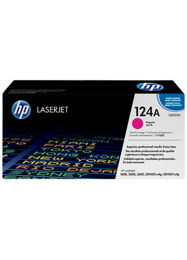 HP 124A Magenta Original LaserJet Toner Cartridge (Q6003A)