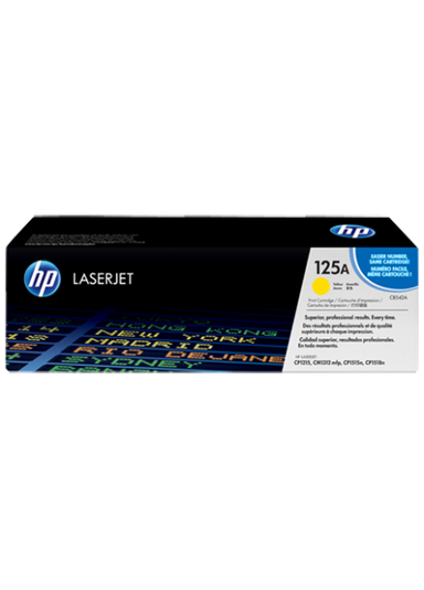 HP 125A Yellow Original LaserJet Toner Cartridge (CB542A)