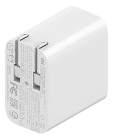 Cargador Xiaomi 33w Usb Versión Carga Rápida De Pared Blanco