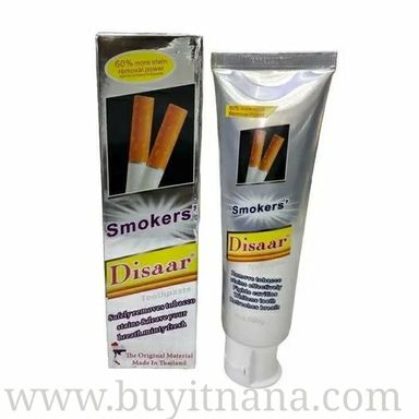  DISAAR SMOKERS STAIN REMOVAL WHITENING CARE TOOTHPASTE 100g