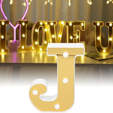 GOLD LETTER LAMP (large)(5 for 30, 10 for 1)