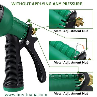 GARDEN HOSE NOZZLE WITH 8 SPRAY PATTERNS 