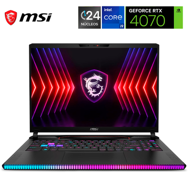 MSI RAIDER GE68HX i9 14Va Generación RTX 4070 8 GB