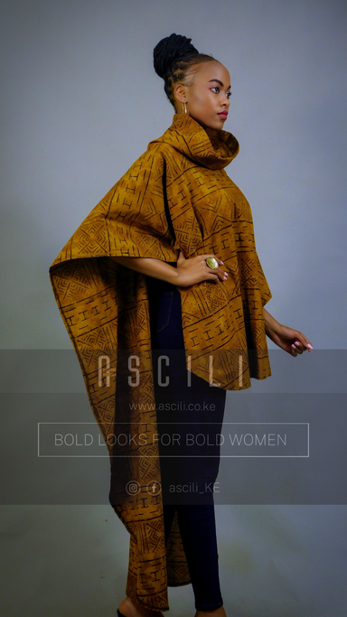 Mwaki Mwaki Capeponcho - Mustard Brown