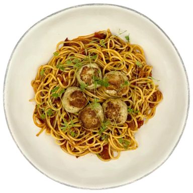 Grandma's Meatball Pasta 