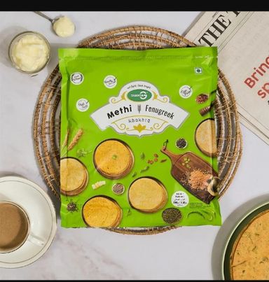 Shanta G Round Methi Khakhra 200gm Pouch