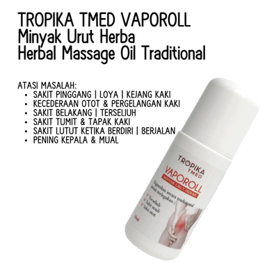 TROPIKA TMED VAPOROLL Minyak Urut Herba Massage Oil Traditional rm25