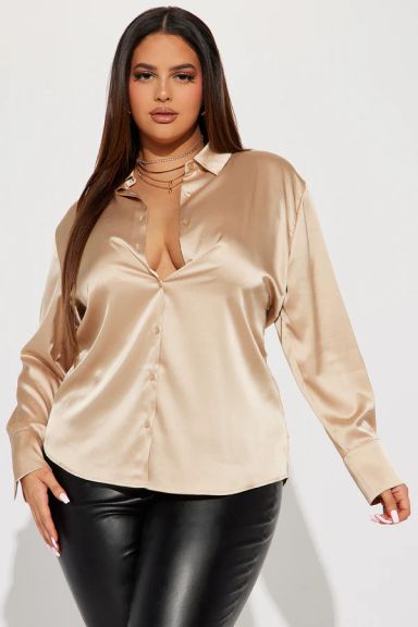 Feelin' Popular Satin Shirt