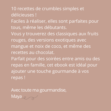 10 idées de crumbles