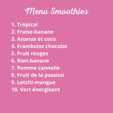 10 idées de smoothies