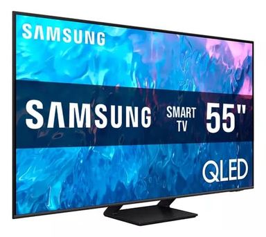 Pantalla Smart Tv Samsung 55 Pulgadas Q70cd Qled Procesador Quantum Con Ampliación A 4k Diseño Airslim