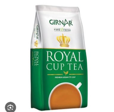 Girnar Tea Leaf Royal Cup Tea 250g (With Spoon) Pouch