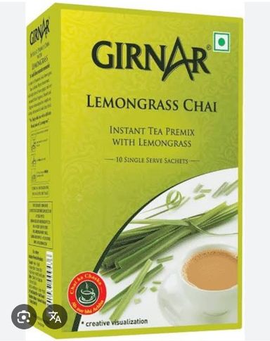 Girnar Instant Tea Premix Lemongrass Chai 10 Sachets Box