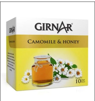 Girnar Green Tea Camomile & Honey Herbal Infusion 10 Tea Bags Box