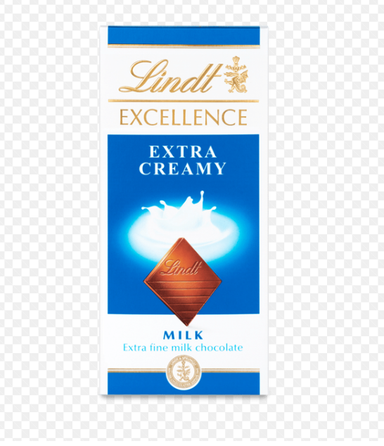 Lindt Excellence Extra Creamy Milk Chocolate 100g Bar